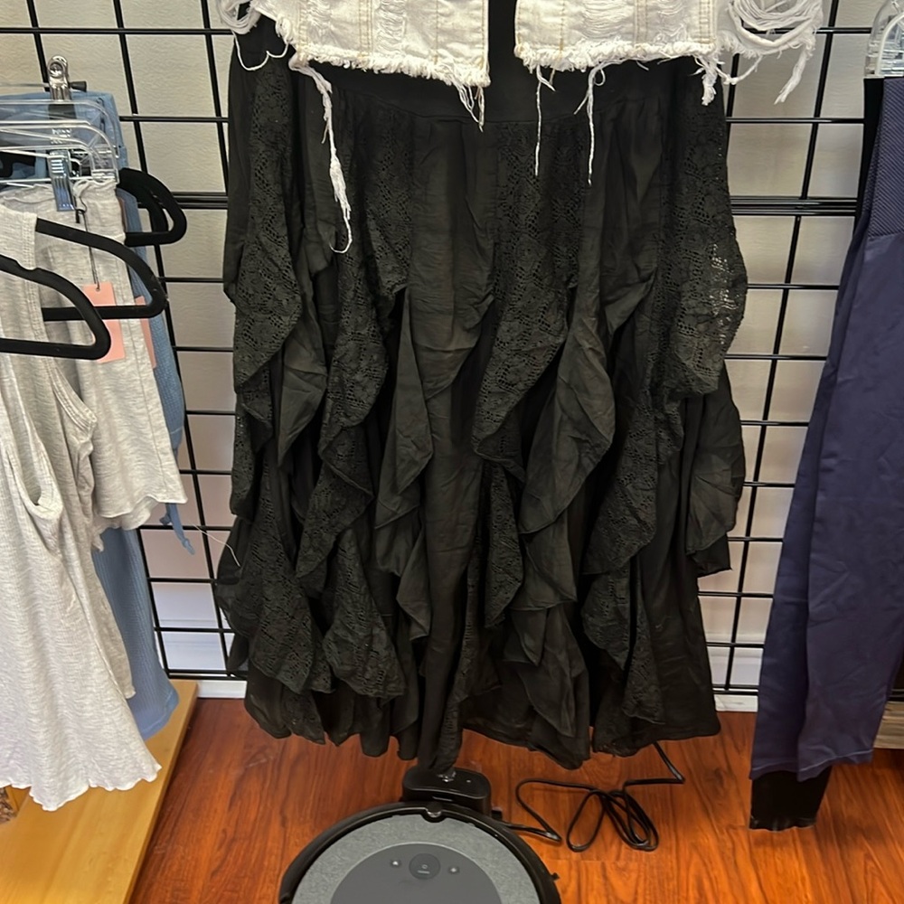 Darlene Black Boho skirt